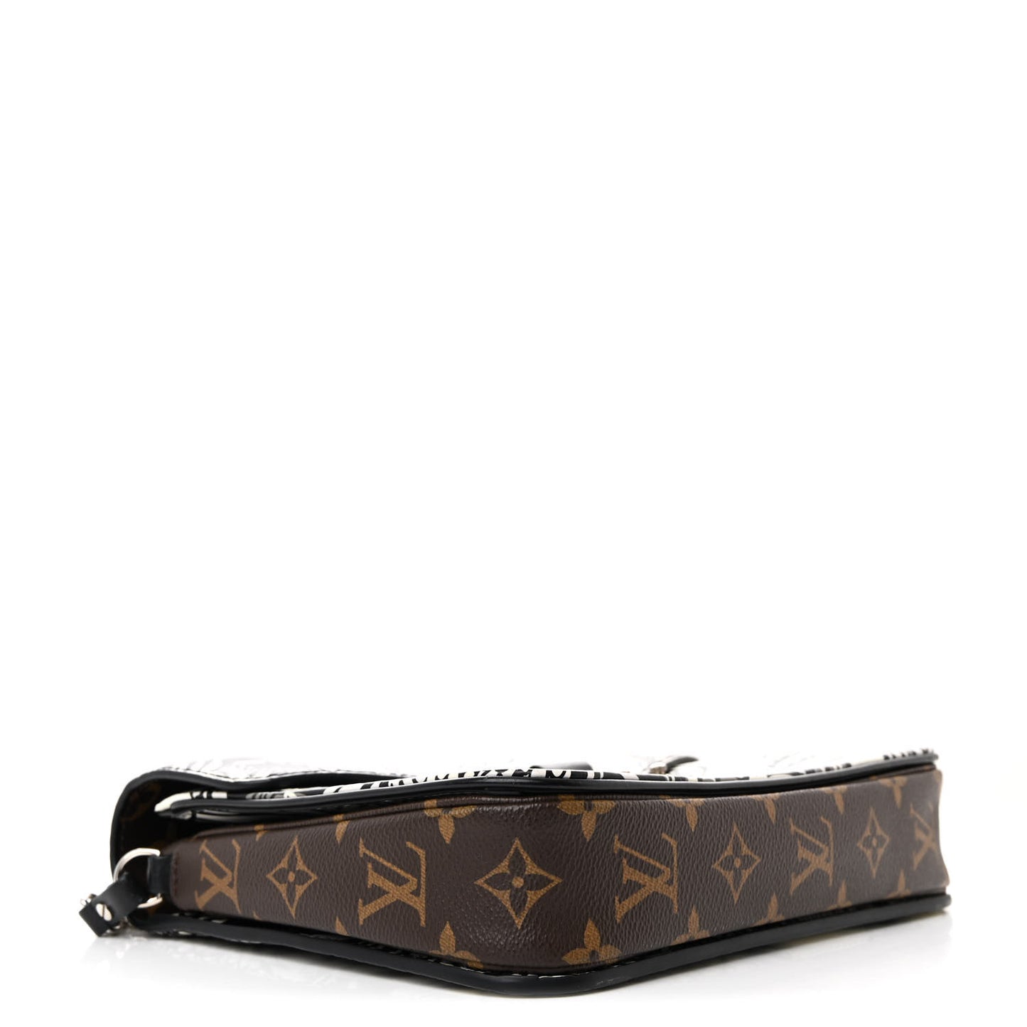 Epi Monogram Floral Pochette Metis Black White