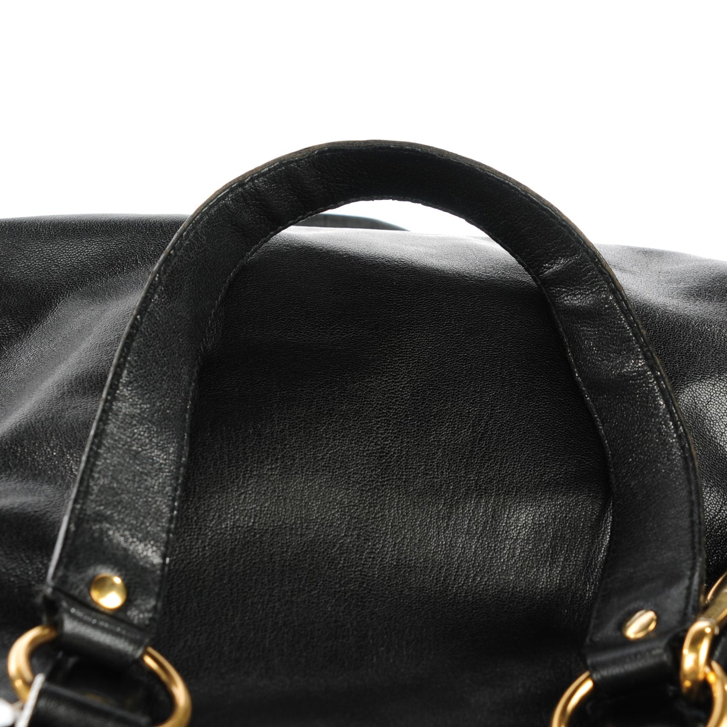 Leather Muse Messenger Bag Black