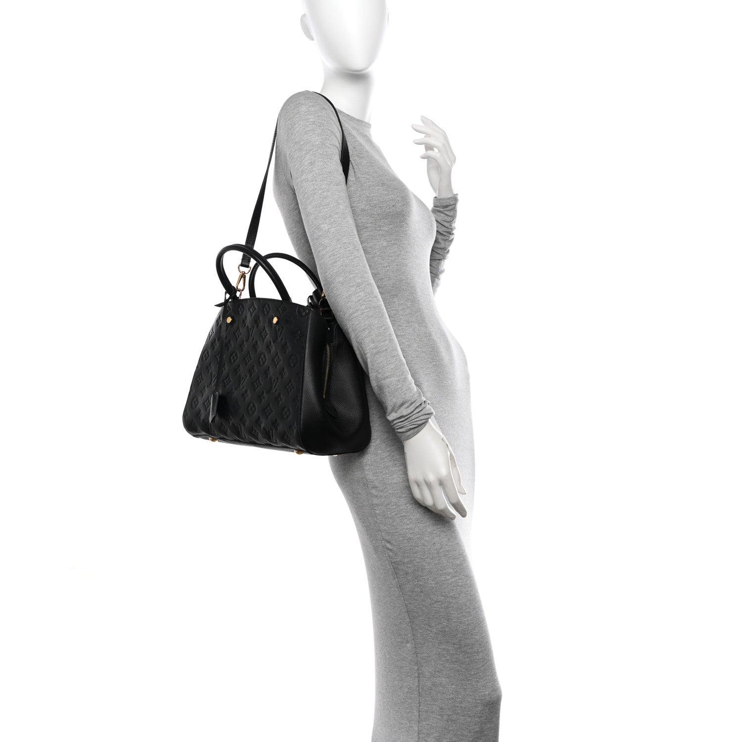 Louis Vuitton Empreinte Montaigne MM Black 2 of 11