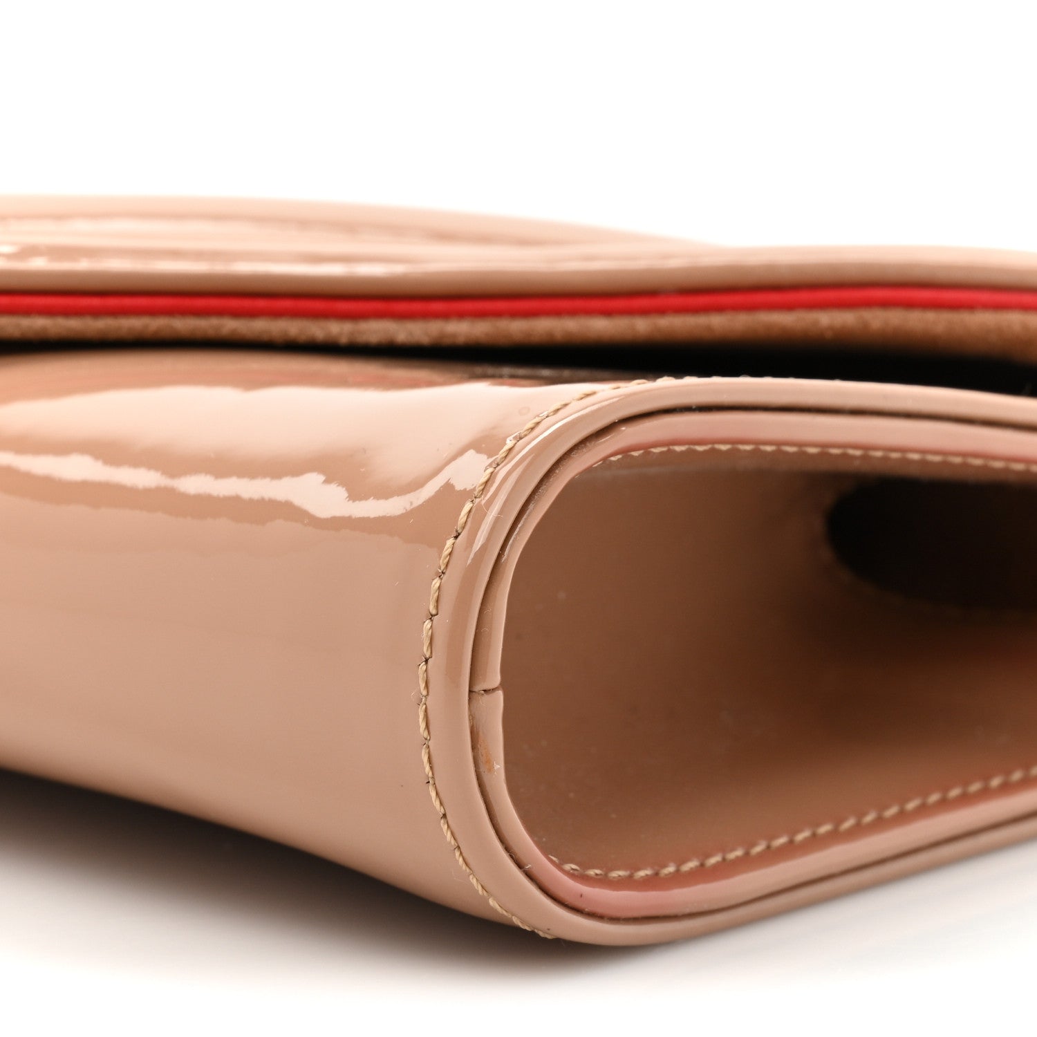 Christian Louboutin Patent So Kate Baguette Clutch Nude 7 of 13