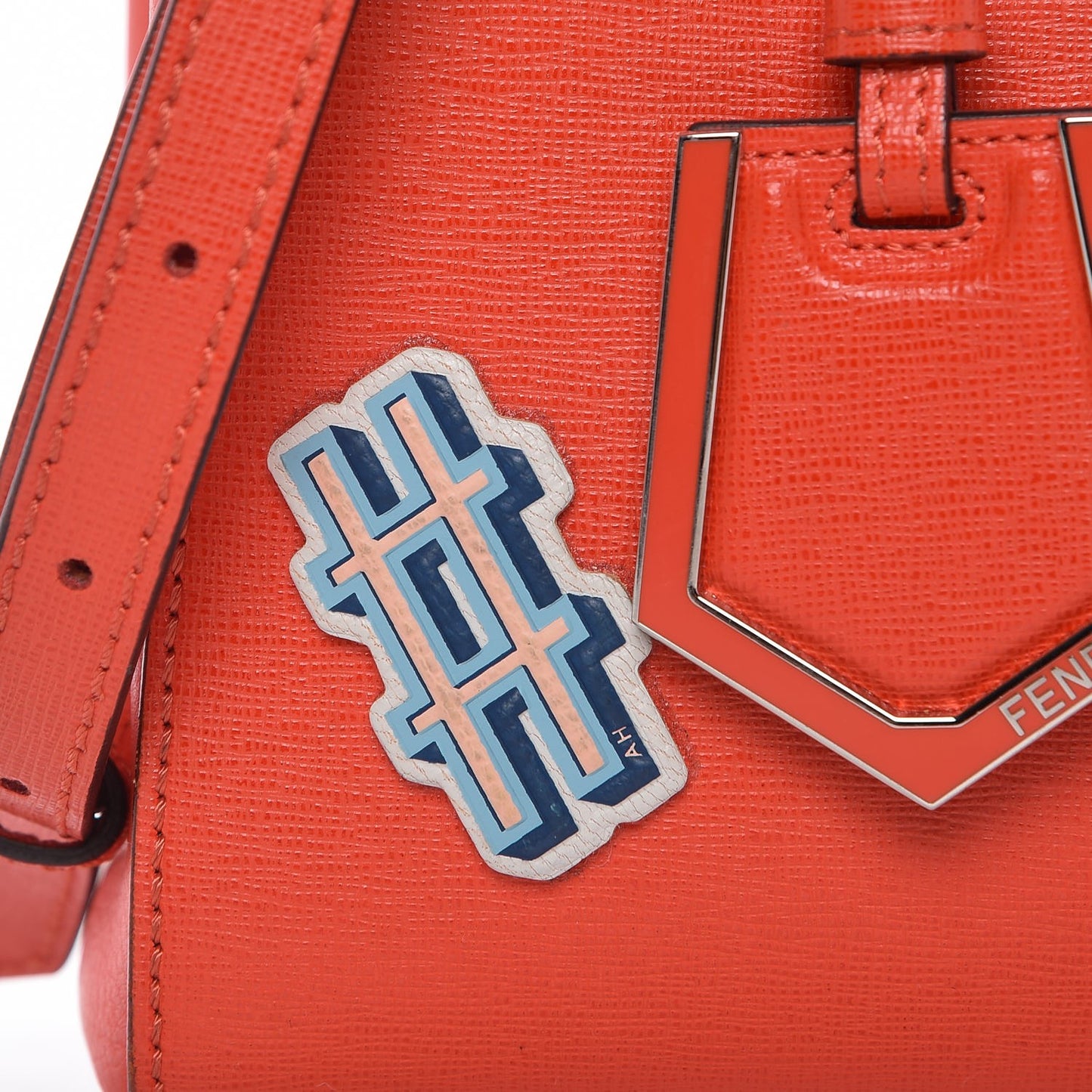 Vitello Elite Patches Petite 2Jours Tote Papavero