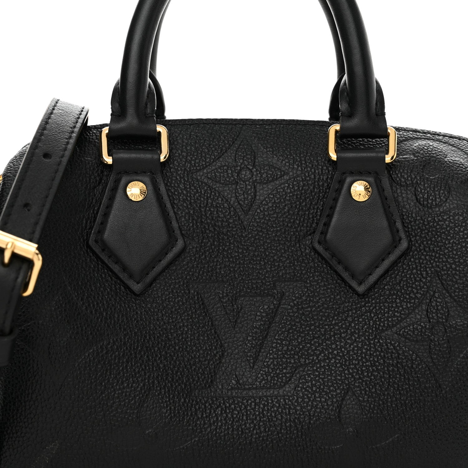 Louis Vuitton Empreinte Monogram Giant Speedy Bandouliere 20 Black 7 of 13