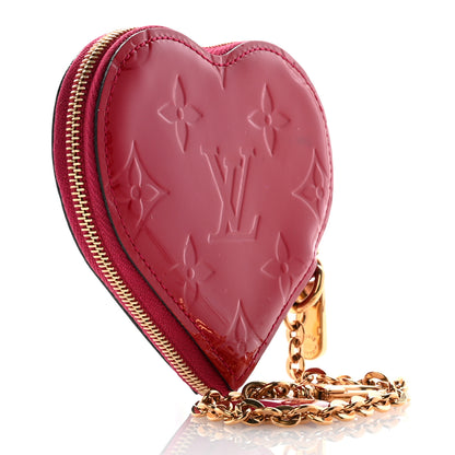 Louis Vuitton Vernis Coeur Heart Coin Purse Pomme D'Amour 3 of 8