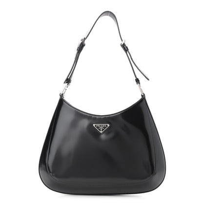 Prada Spazzolato Cleo Adjustable Strap Shoulder Bag Black 1 of 11