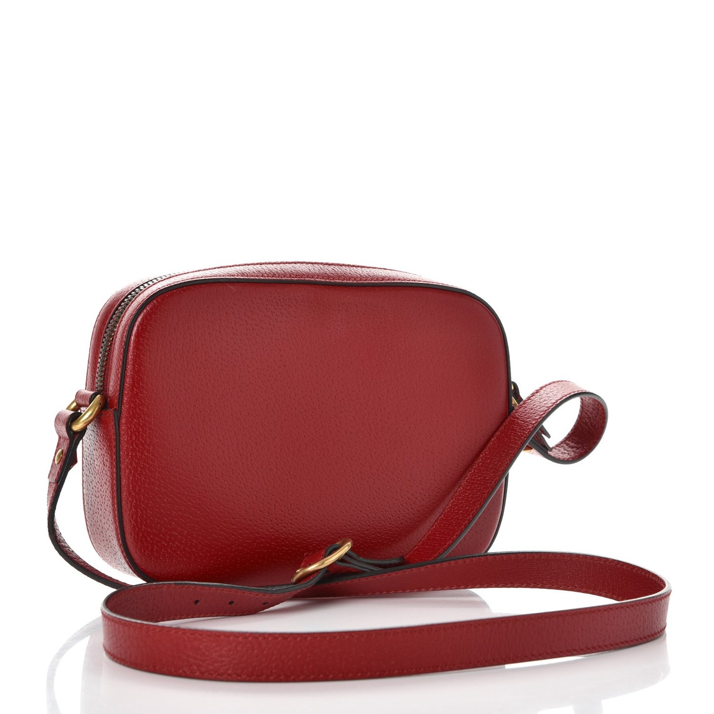 Calfskin Animalier Web Disco Red