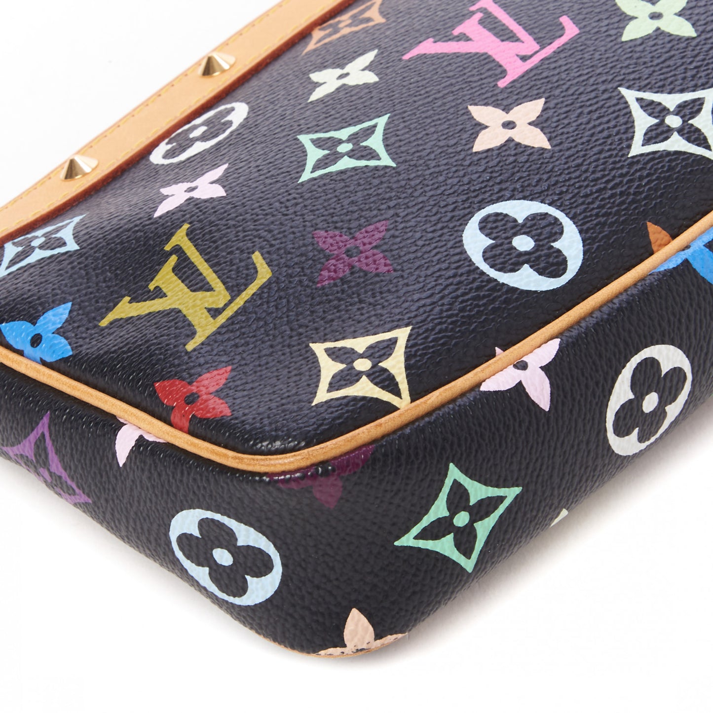 Monogram Multicolor Pochette Accessories Black