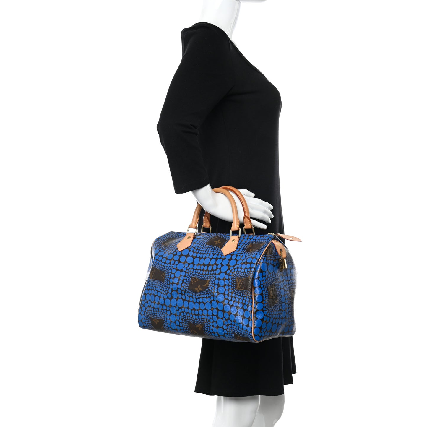 Monogram Kusama Town Speedy 30 Blue