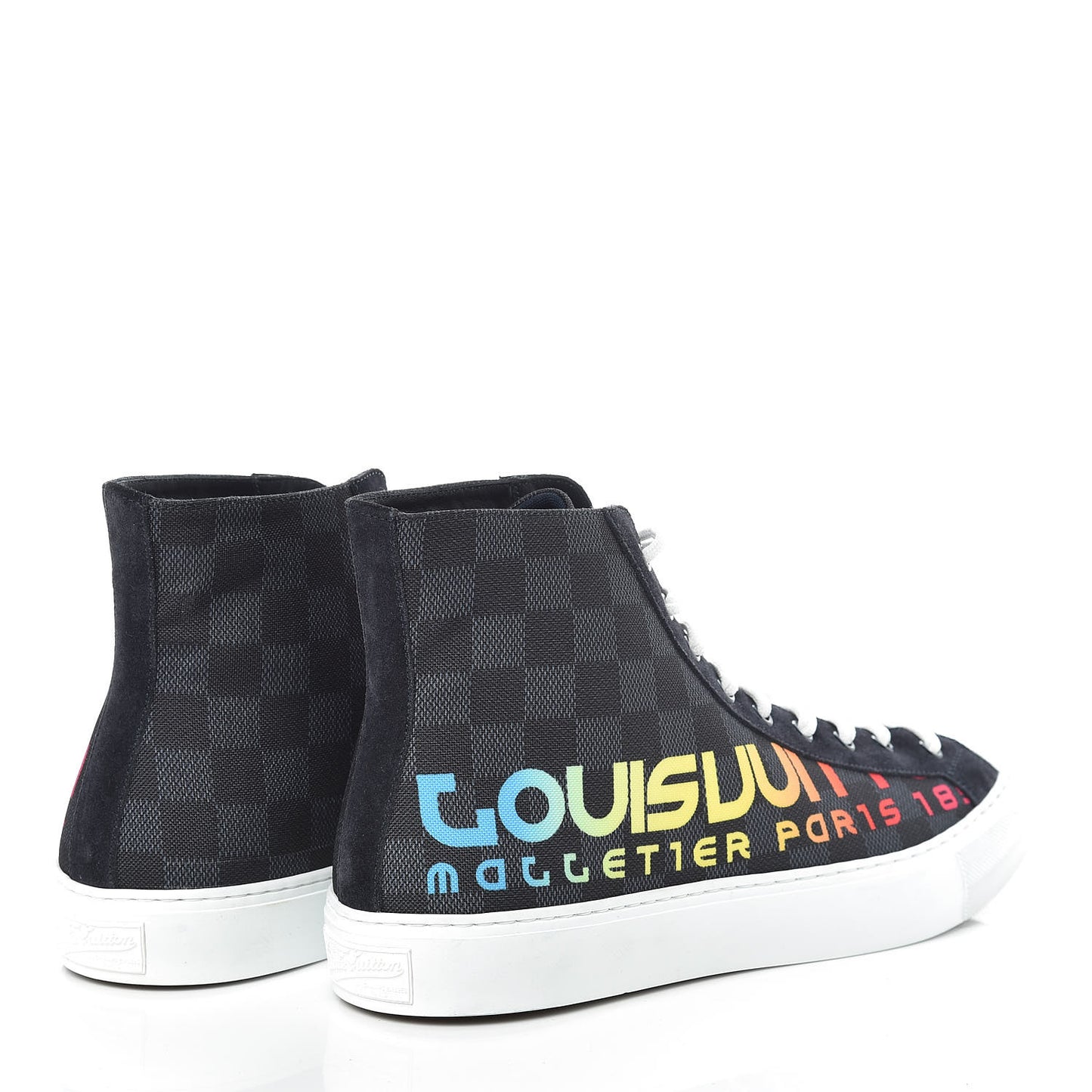 Damier Cobalt Tattoo Sneaker Boots 9.5