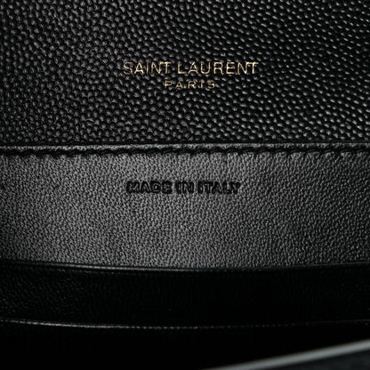 Saint Laurent Grain De Poudre Monogram Cassandra Chain Wallet Black 7 of 10