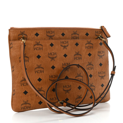 MCM Visetos Original Medium Pouch Cognac 3 of 10