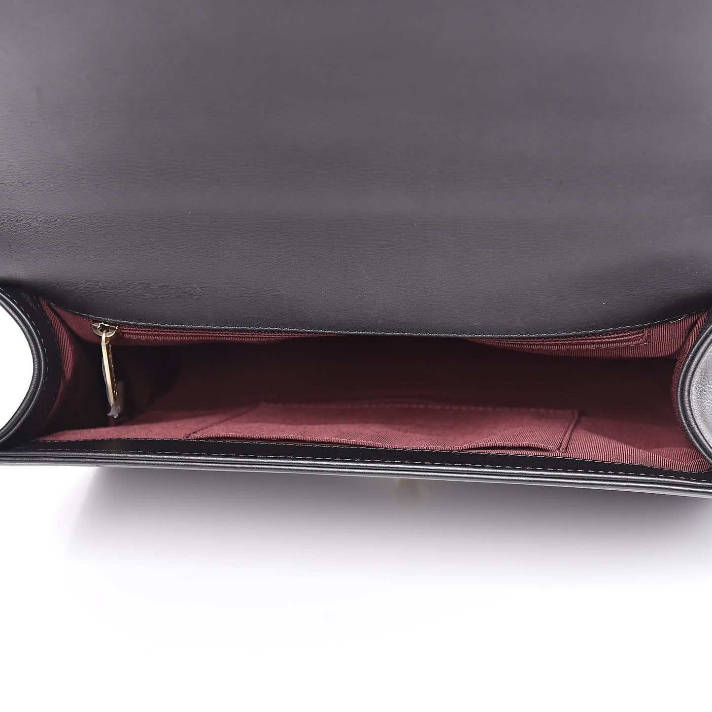 Calfskin Caviar Suede Chevron New Medium Boy Flap Black