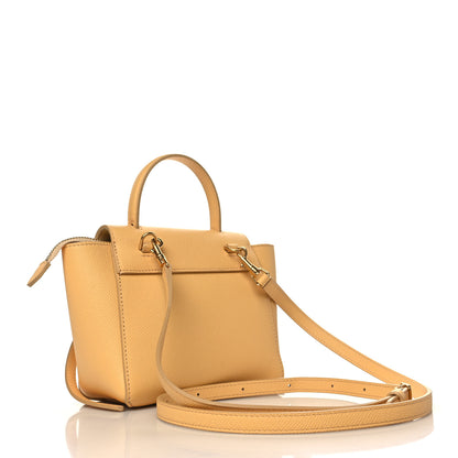 Celine Grained Calfskin Pico Belt Bag Pale Yellow 2 of 8
