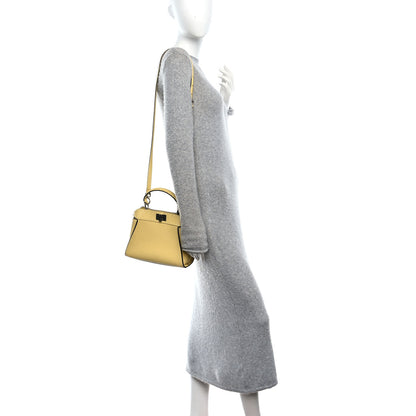 Fendi Cuoio Romano Sellerissima Mini Peekaboo Iconic Satchel Sorbetto 2 of 13
