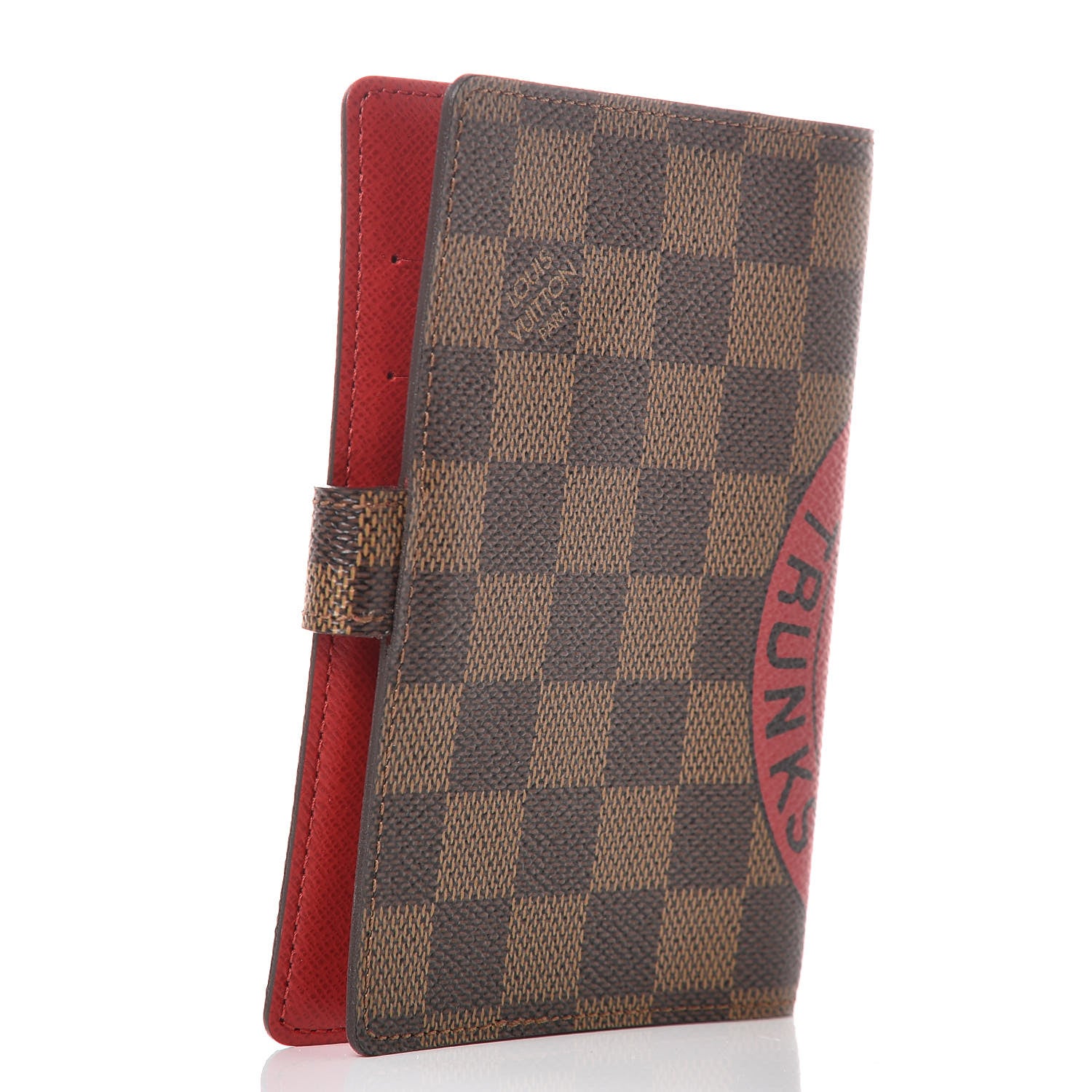 Louis Vuitton Damier Ebene Complice Trunks and Bags Small Ring Agenda Red 3 of 6