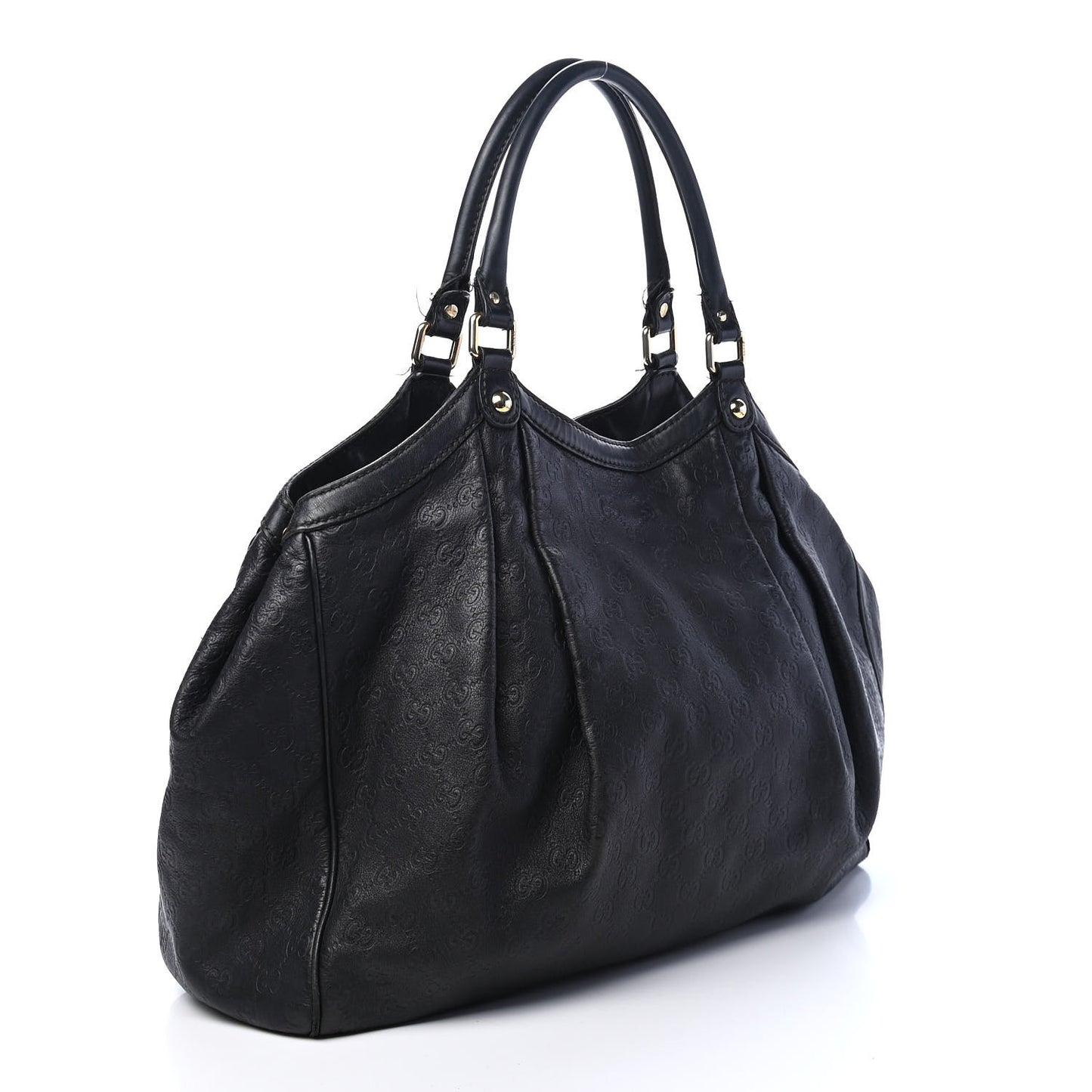 Guccissima Large Sukey Tote Black
