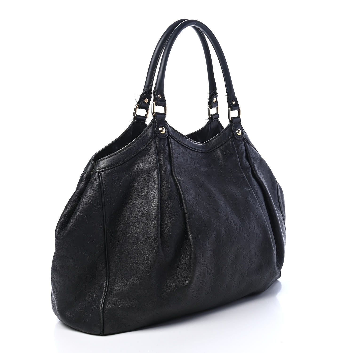 Gucci Guccissima Large Sukey Tote Black 3 of 15