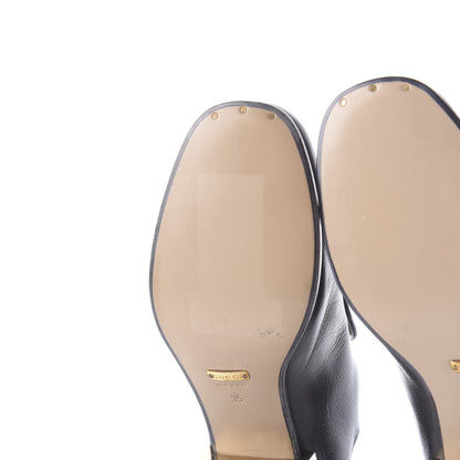 Gucci Goatskin Crystal Womens Horsebit Loafers 35 Black 11 of 13