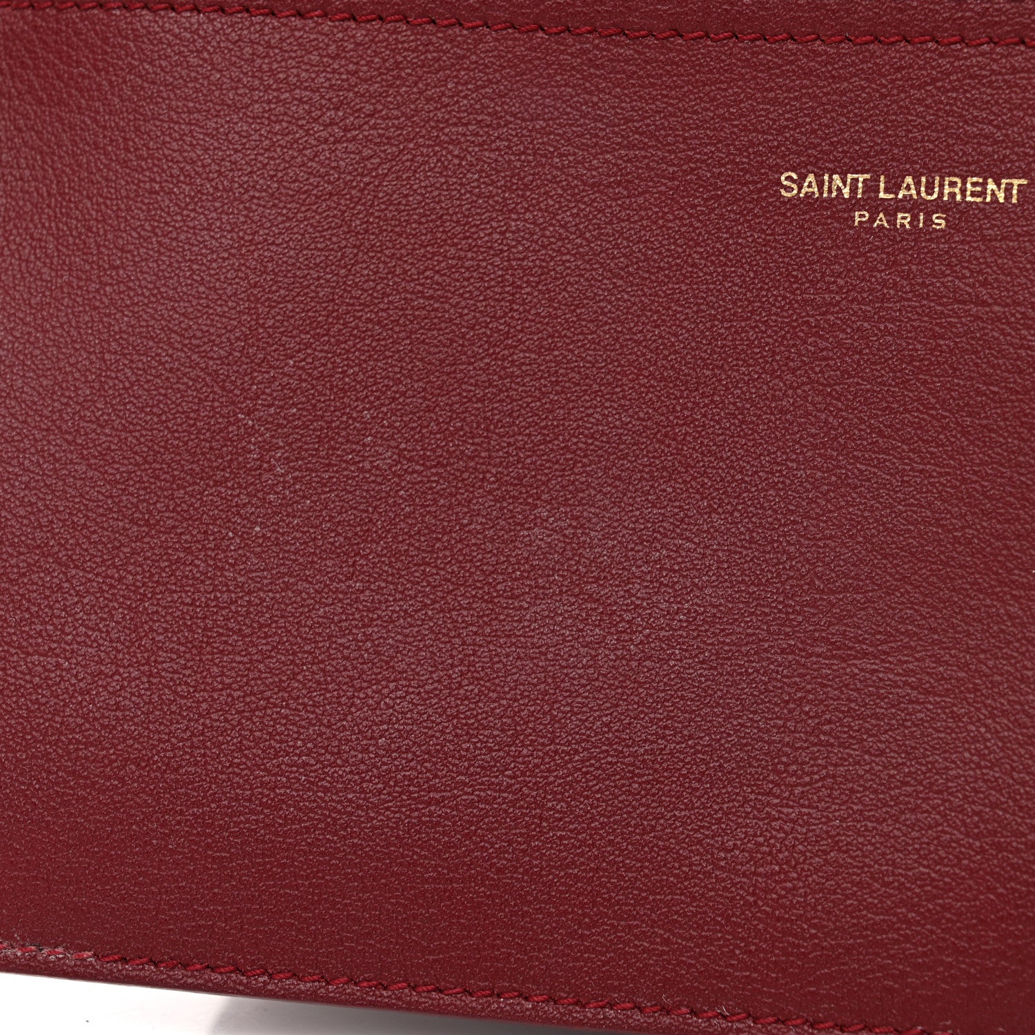Saint Laurent Calfskin Large Shopping Tote Bordeaux 13 of 13