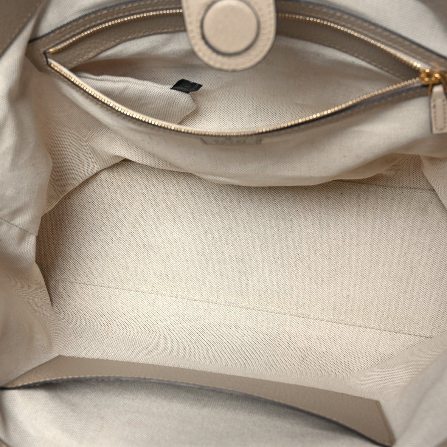 Gucci GG Supreme Monogram Textured Dollar Calfskin Web Medium Ophidia Shopping Tote Beige Mystic White Oatmeal 5 of 10
