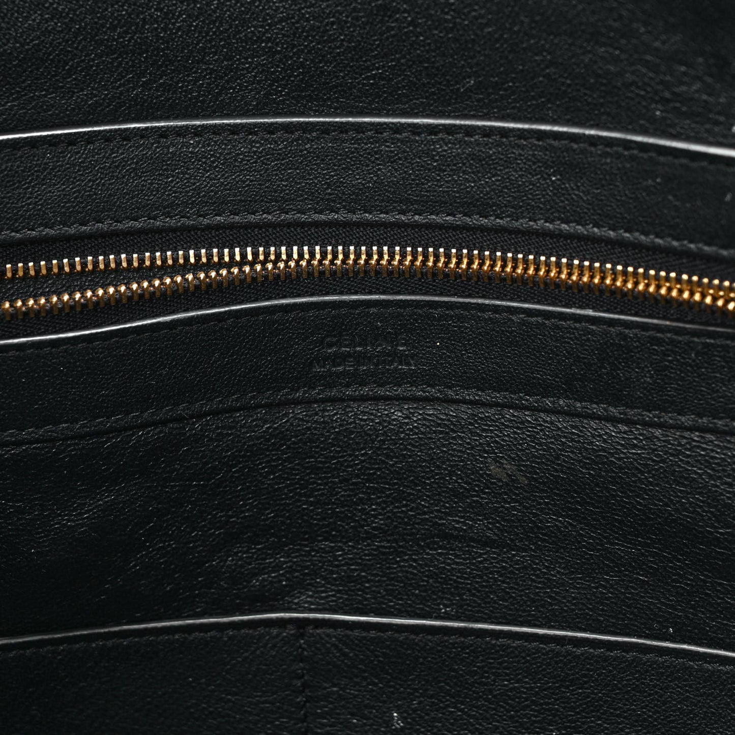 Crocodile Embossed Calfskin Medium Belt Cabas Phantom Black