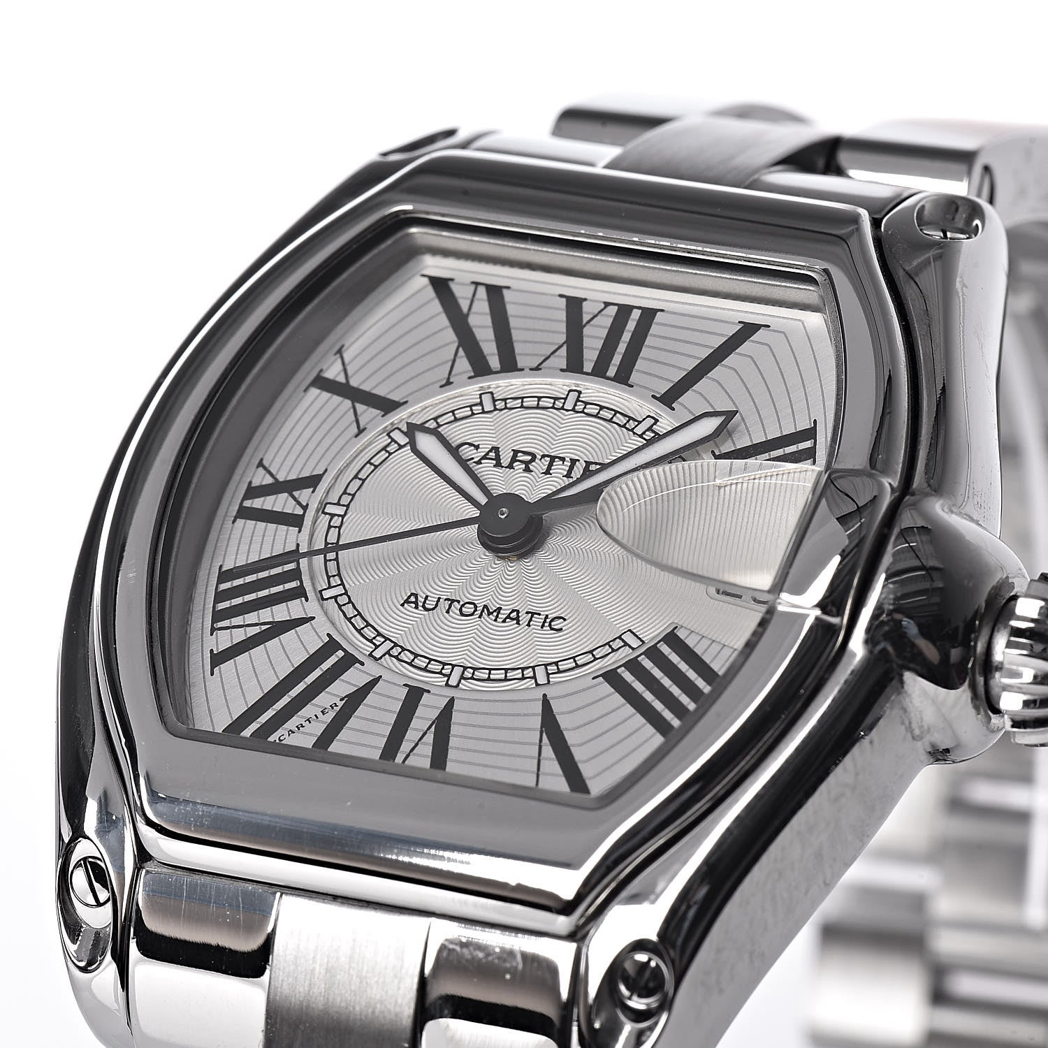 Cartier Stainless Steel 37mm Roadster Automatic Watch 9 of 13
