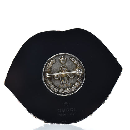 Gucci Crystal Beaded Lips Brooch Red 3 of 5