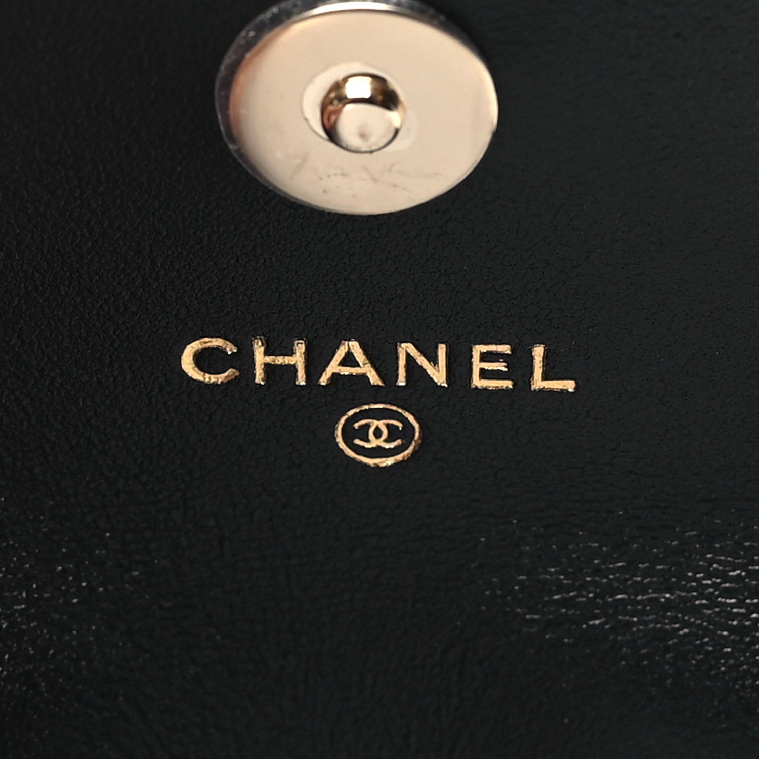 Chanel Lambskin Quilted Pearl Top Handle Clutch With Chain Black 7 of 12