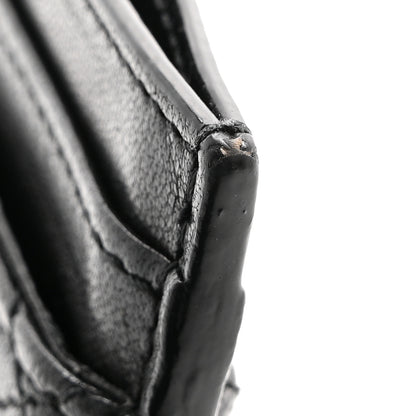 Saint Laurent Lambskin Quilted Gaby Credit Card Case Black 9 of 12