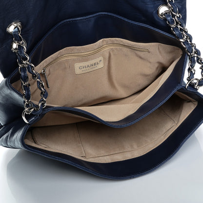 Chanel Calfskin Quilted Large Trianon Messenger Flap Blue 5 of 7