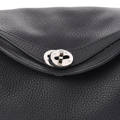 Hermes Taurillon Clemence Lindy 26 Black 10 of 11