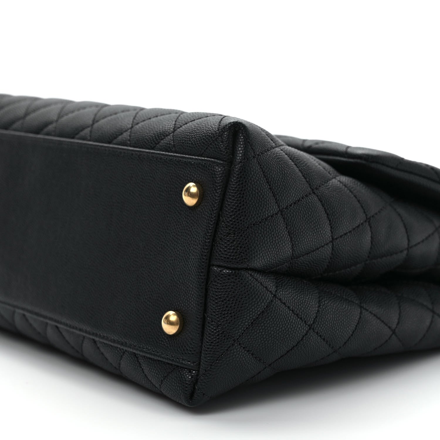 Chanel Caviar Lizard Quilted Medium Coco Handle Flap Black 8 of 8