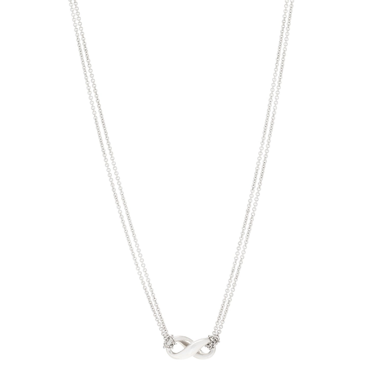 Sterling Silver Figure 8 Pendant Necklace