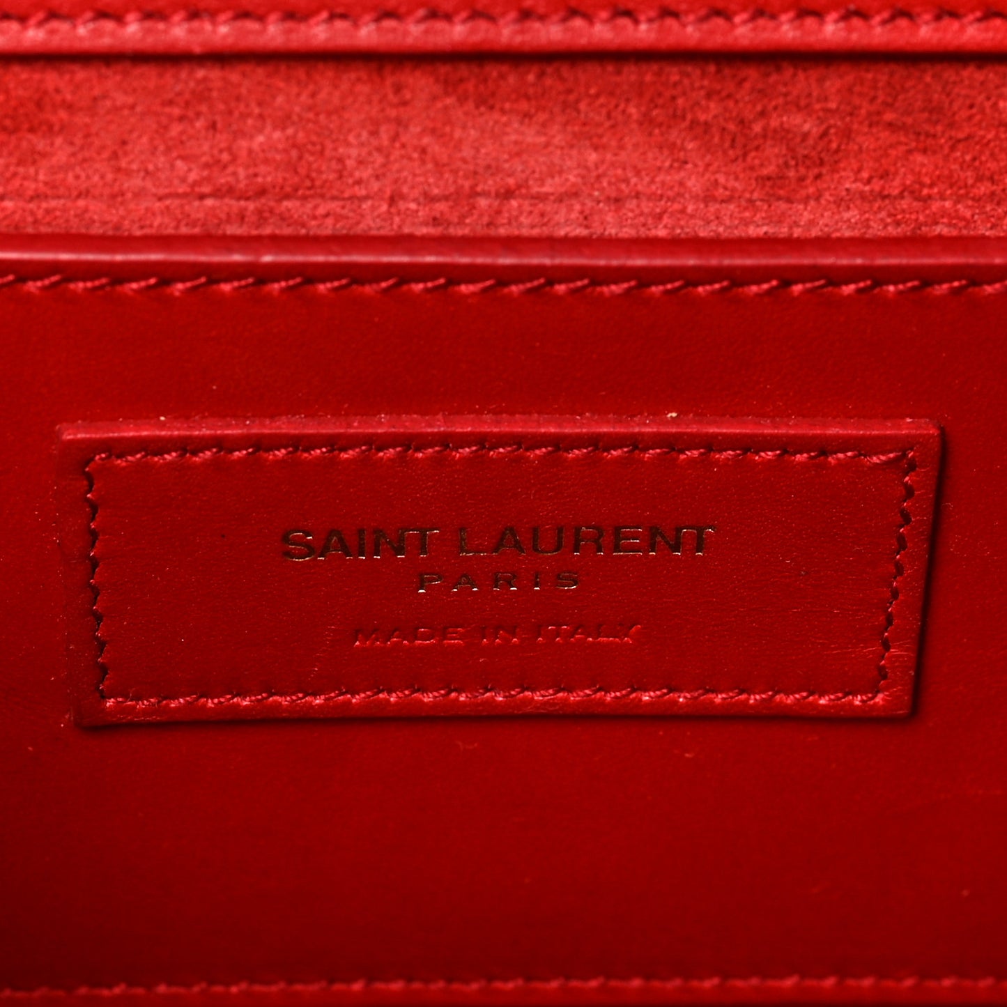 Smooth Calfskin Medium Classic Monogram Kate Tassel Satchel Lipstick Red