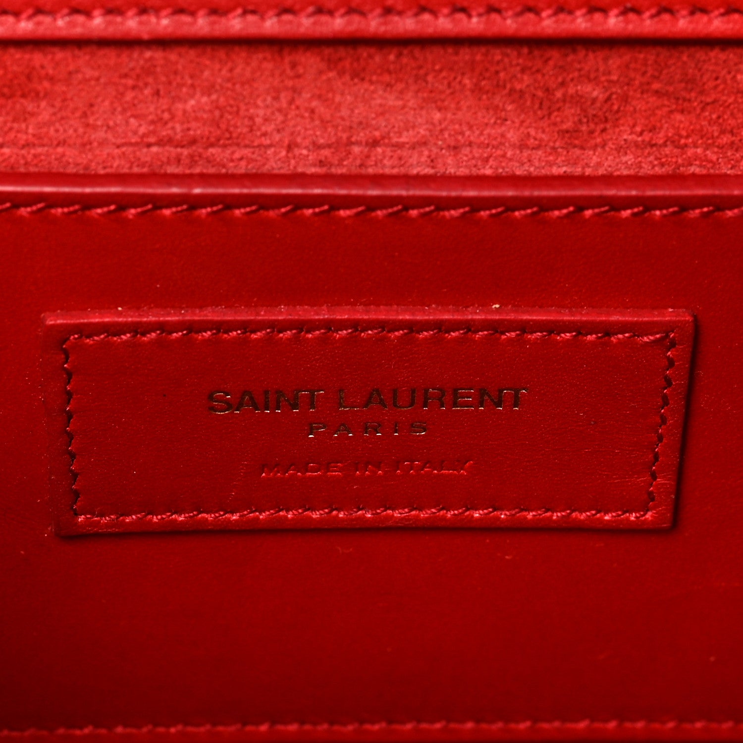 Saint Laurent Smooth Calfskin Medium Classic Monogram Kate Tassel Satchel Lipstick Red 6 of 10