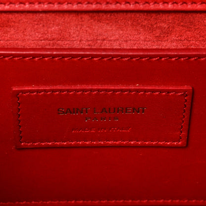 Saint Laurent Smooth Calfskin Medium Classic Monogram Kate Tassel Satchel Lipstick Red 6 of 10