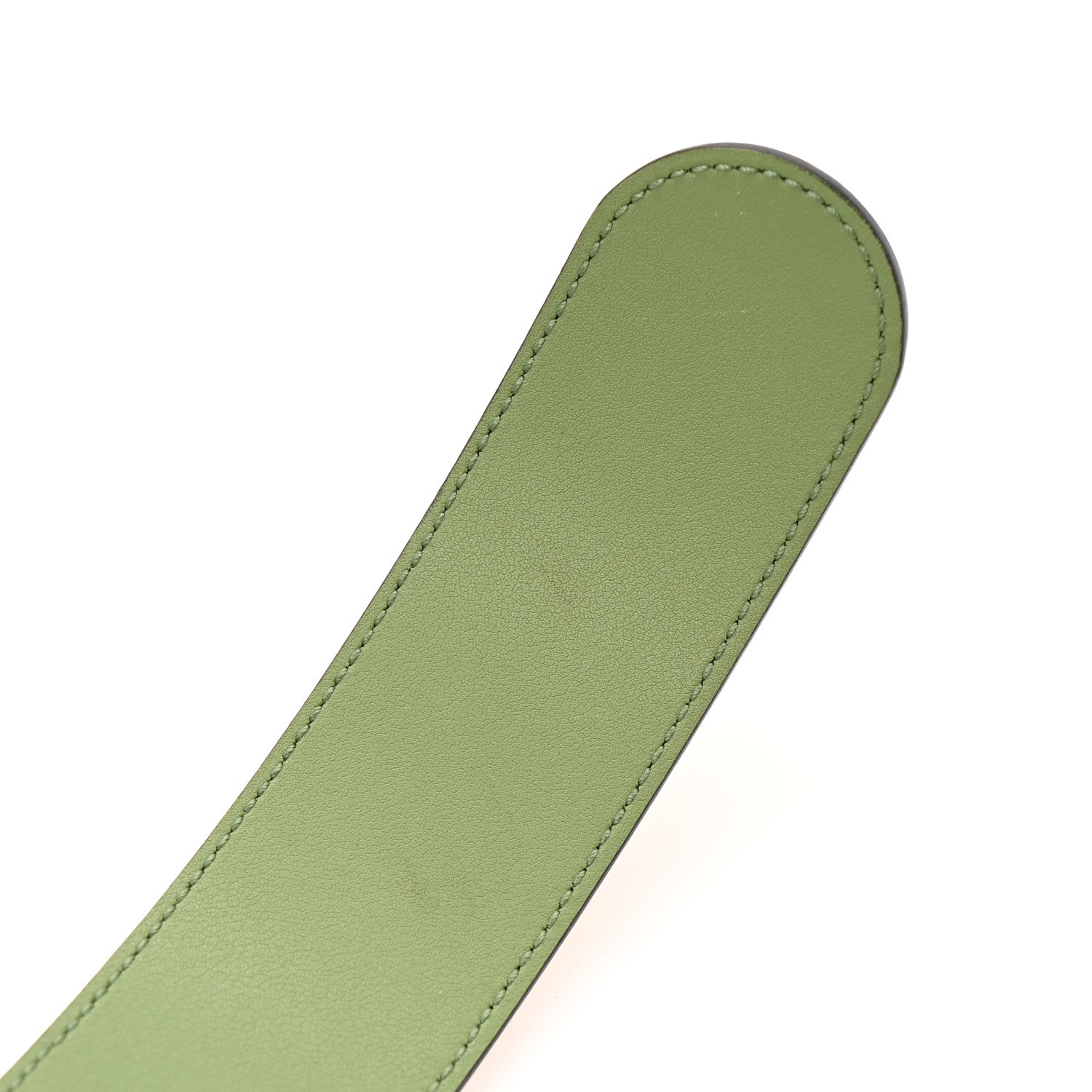 Gucci GG Supreme Monogram Plutone Calfskin Enamel Double G 40mm Belt 80 32 Beige Ebony Mystic White Salamander Green 6 of 8