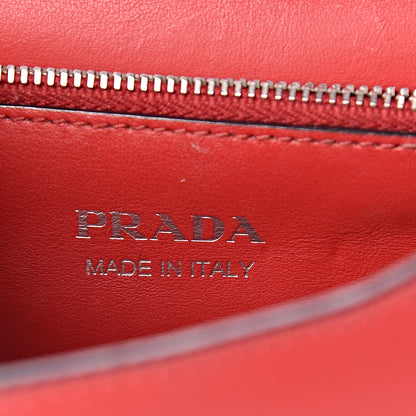 Prada City Calfskin Comic Print Studded Elektra Shoulder Bag Fuoco Black 5 of 12