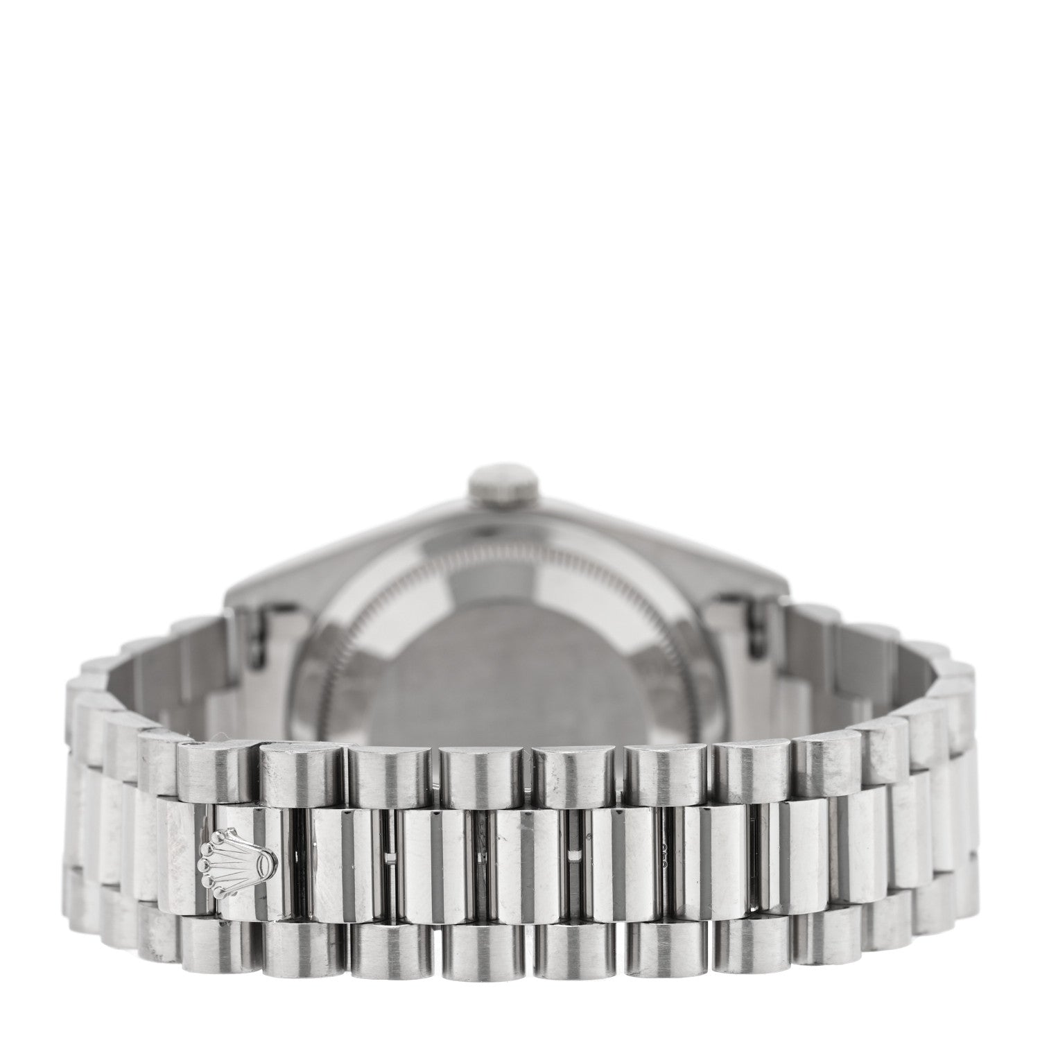 Rolex 18K White Gold Diamond 36mm Oyster Perpetual Day-Date President Watch Silver 18239 3 of 5