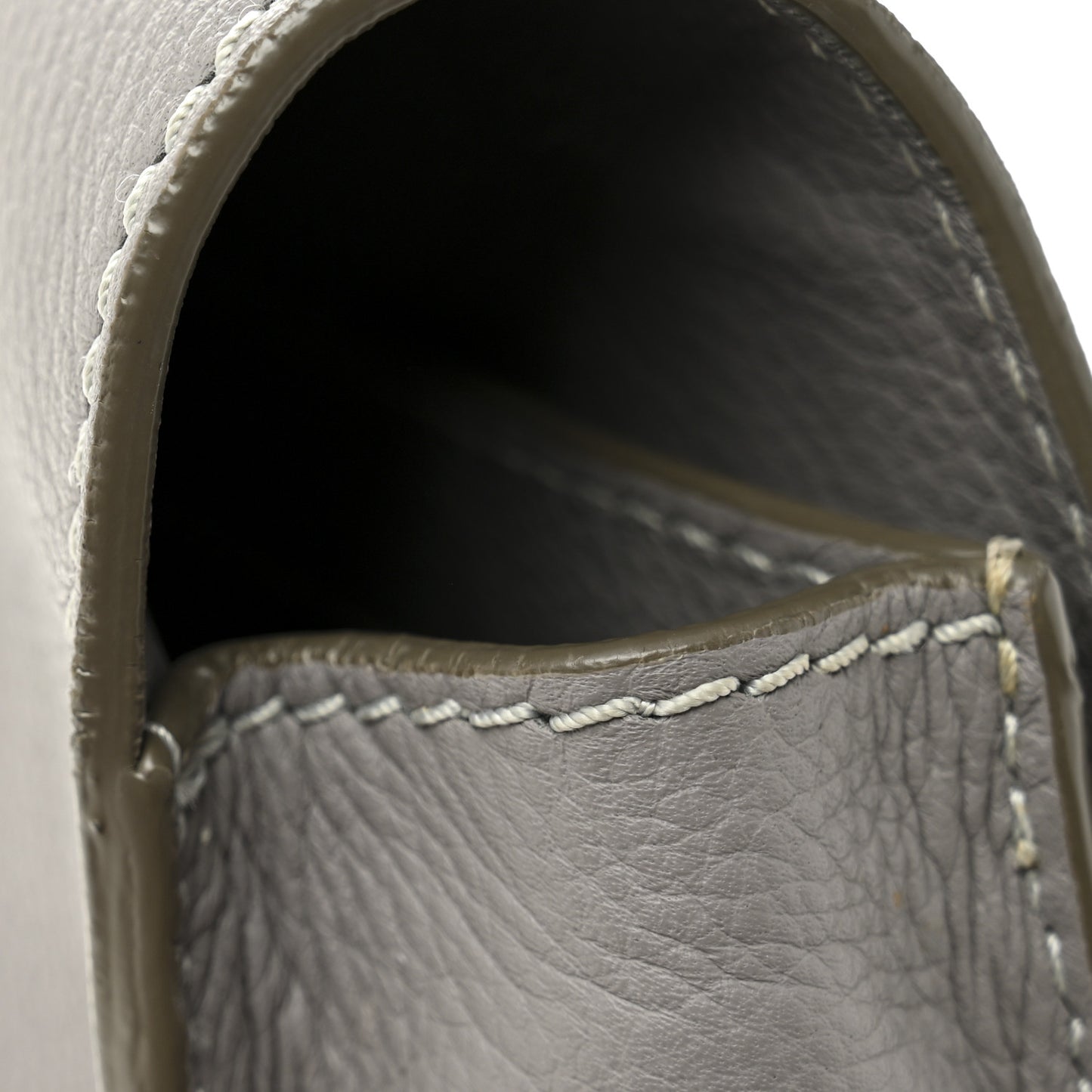 Calfskin Medium Marcie Round Crossbody Bag Cashmere Grey