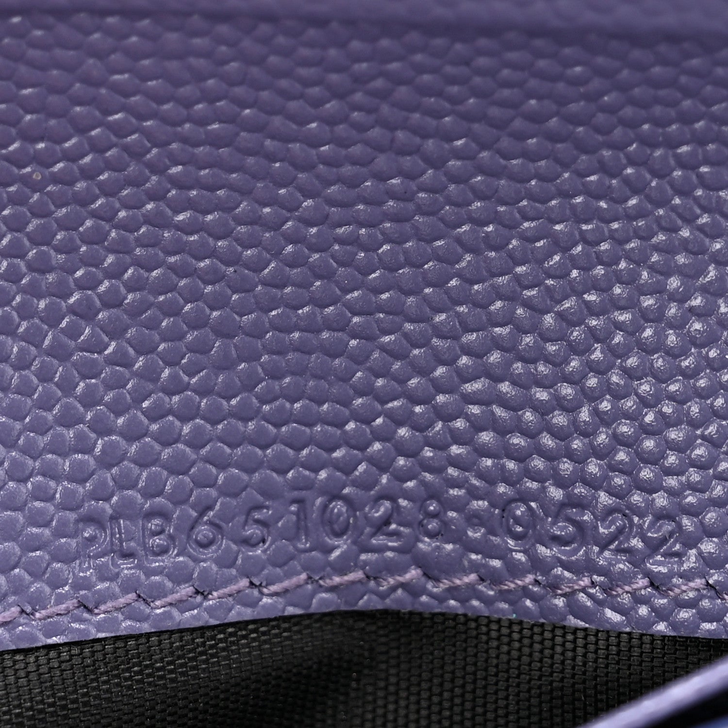 Saint Laurent Grain De Poudre Mixed Matelasse Triquilt Monogram Compact Tri Fold Wallet Dark Wisteria 7 of 9