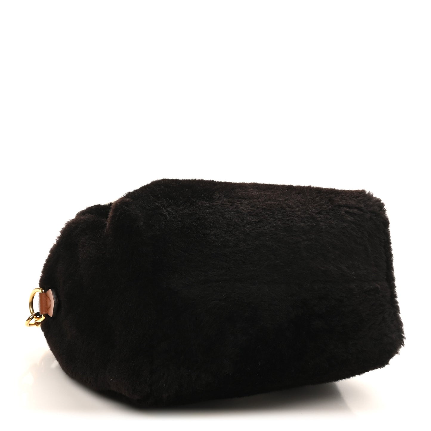 Shearling Monogram LV Ski Cozygram Speedy Bandouliere 25 Chocolate Cream