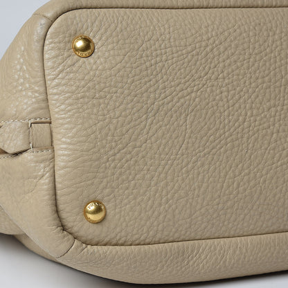 Prada Vitello Daino Side Zip Tote Sabbia 10 of 17