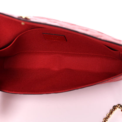 Louis Vuitton Empreinte Pochette Felicie Chain Wallet Cherry 4 of 10