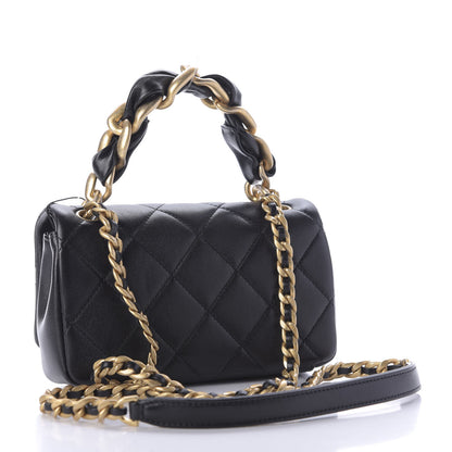 Chanel Shiny Lambskin Small Chain Is More Flap Black 3 of 9