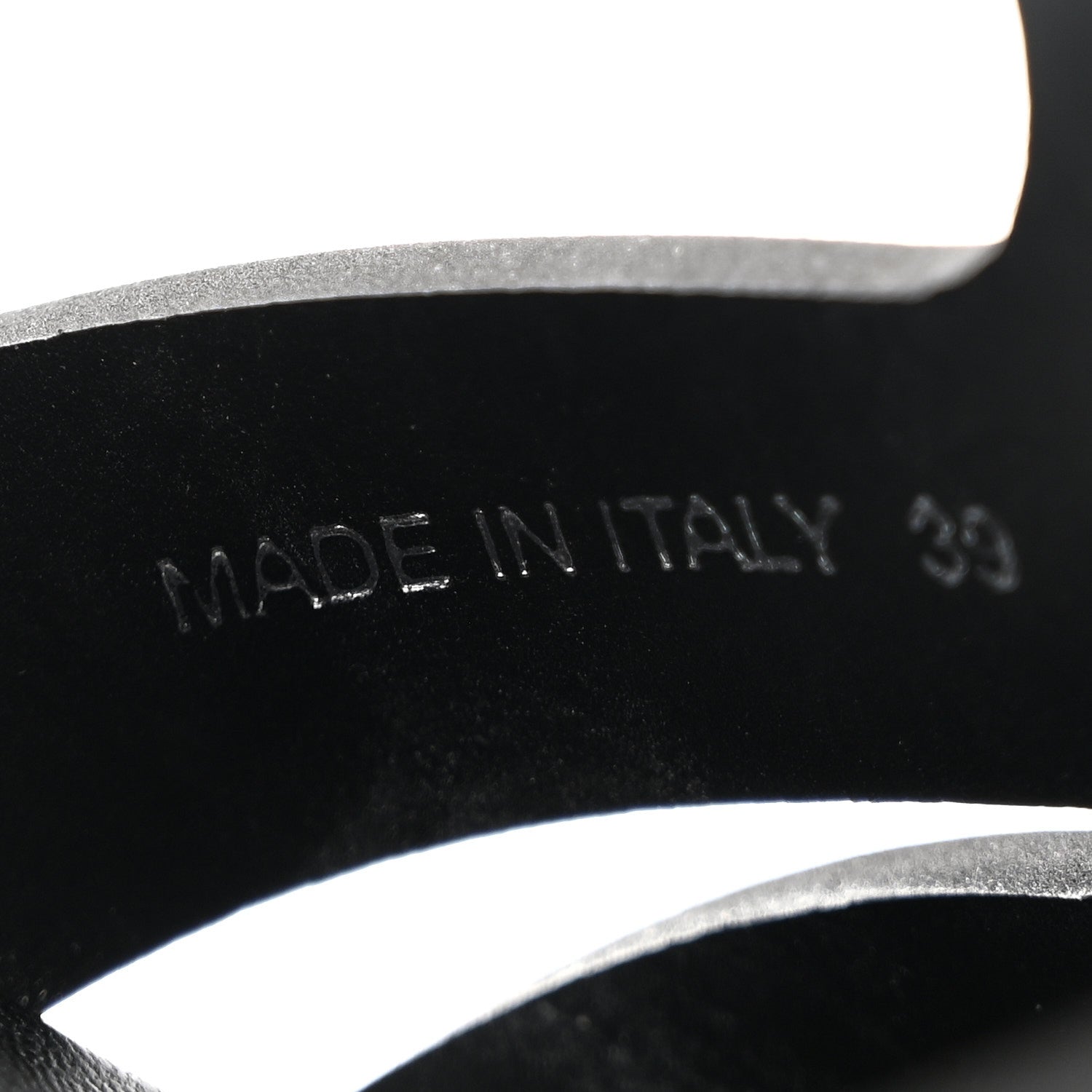 Prada Foam Rubber Metal Triangle Logo 50mm Cage Sandals 39 Black 7 of 10