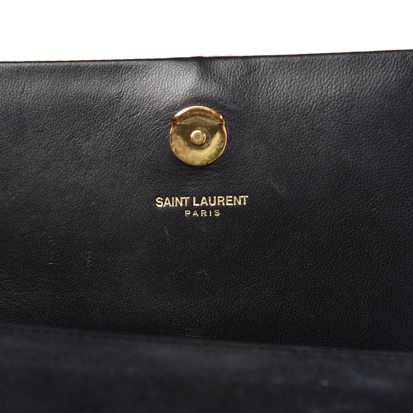 Suede Small Classic Monogram Kate Tassel Satchel Black