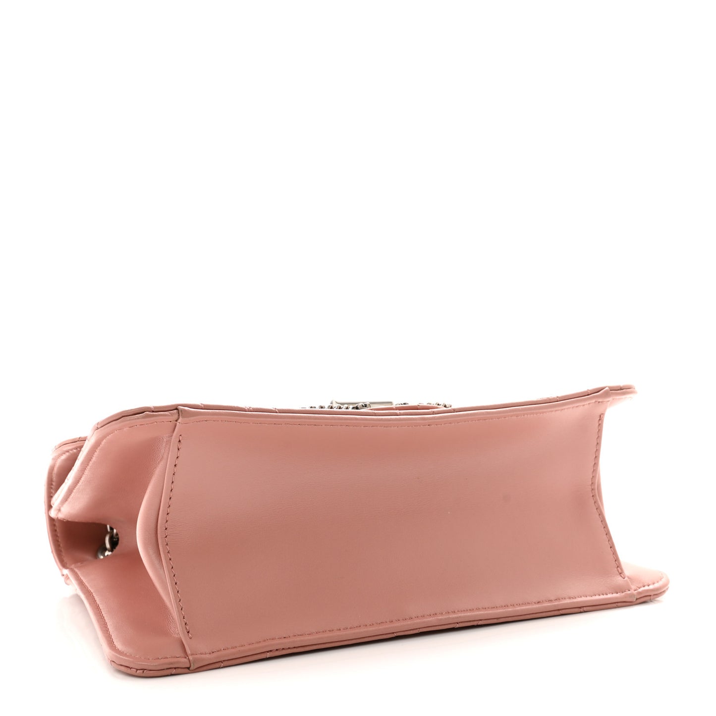 Calfskin Quilted Gancini Flap Bag Antique Rose