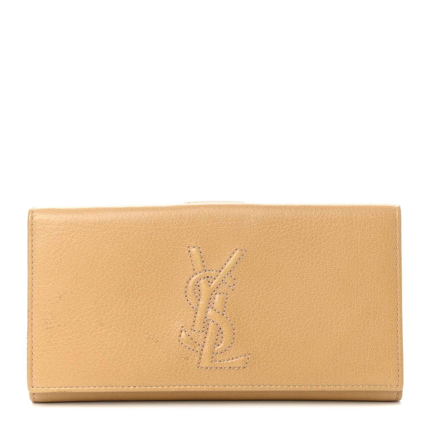 Saint Laurent Chevre Belle De Jour Wallet Beige 1 of 10