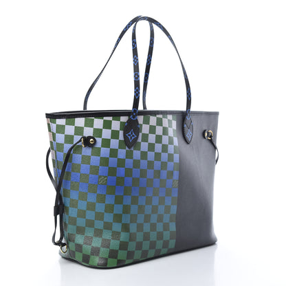 Louis Vuitton Damier Race Neverfull MM Noir Rouge 4 of 11