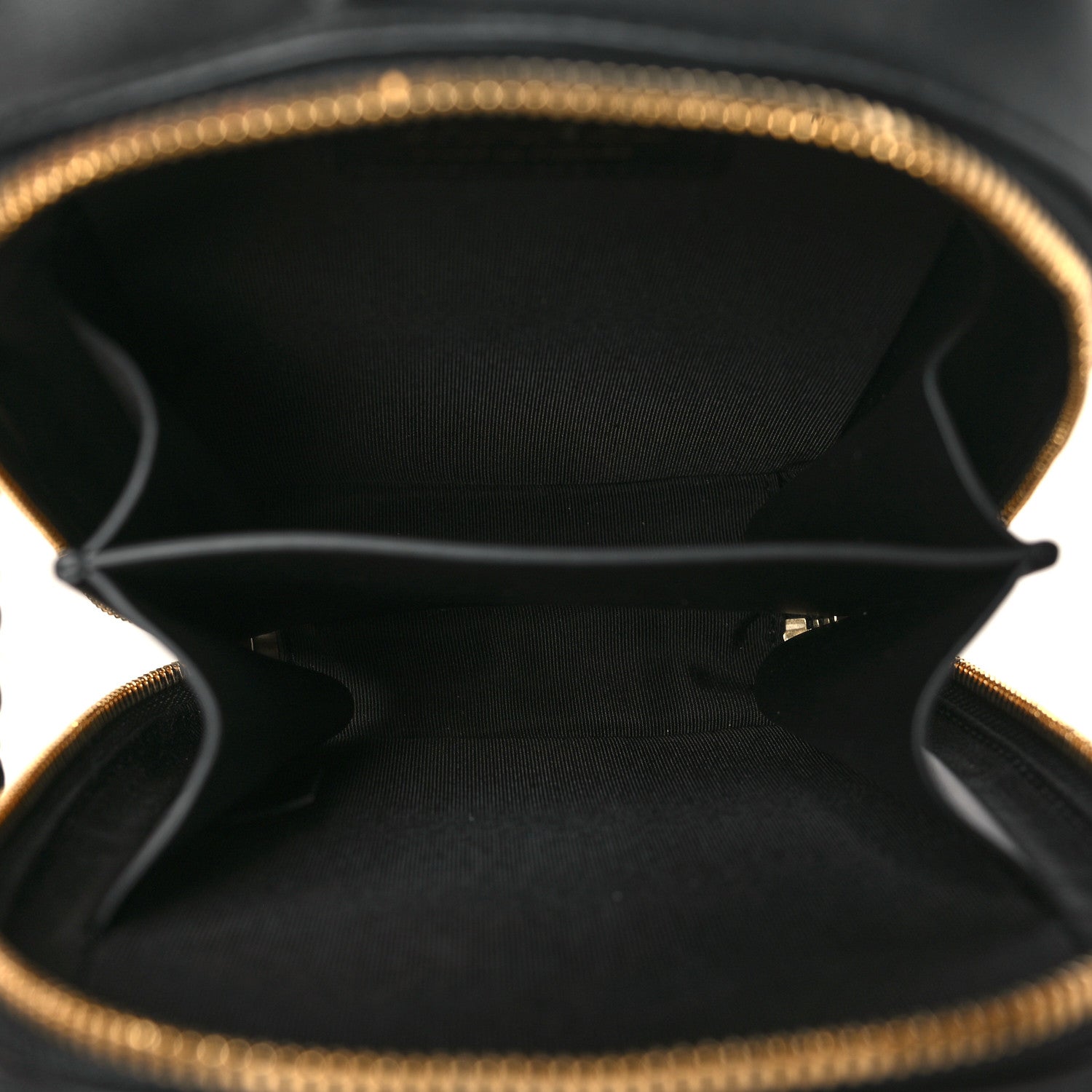 Chanel Calfskin Stitched Cup Of Tea Vanity Case Black 5 of 9